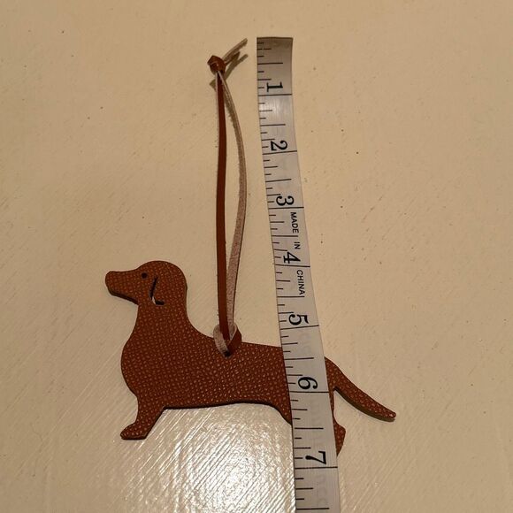 Sexy Little Vintage Handmade dog Leather Bag Charm Cute animal Keychain - Picture 6 of 7